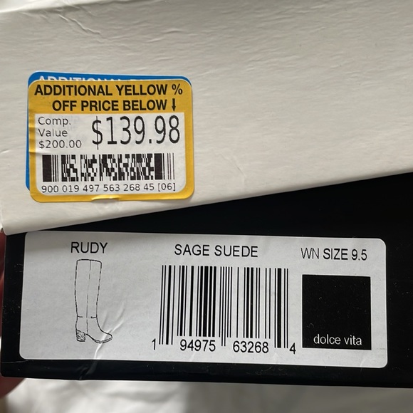 Dolce Vita Rudy boot 9.5 in sage suede - Picture 2 of 6